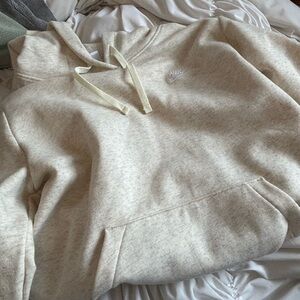 Cream Nike hoodie